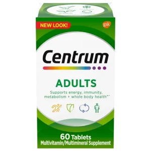 Centrum Adults Multivitamin 60 Tablets Box