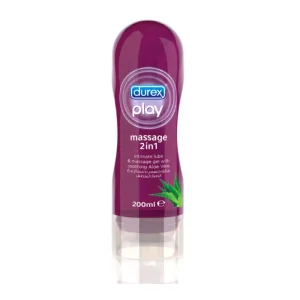 Durex Play Massage 2-in-1 Gel with Aloe Vera 200ml for intimate and body massage use