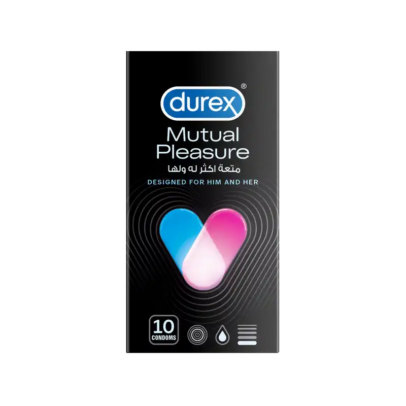 Durex Mutual Pleasure Condoms Box – Designed for Him and Her.