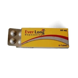 Blister pack and box of Ever Long tablets 60mg (dapoxetine).