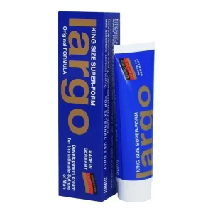 Largo development cream tube and packaging for men, 50ml, made in Germany.