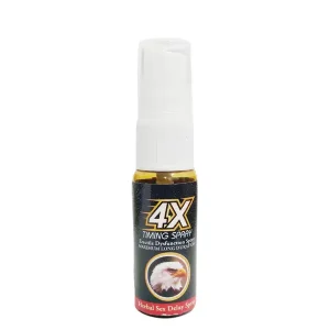 4X Timing Spray Maximum Long Duration For Men – Delay Spray Bottle for Enhanced Performance and Stamina