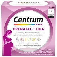 The image show that Centrum Prenatal +DHA