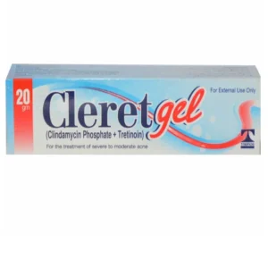 Cleret Gel, clindamycin tretinoin gel, acne gel, dual-action acne treatment, Tabros Pharma, acne vulgaris gel, topical retinoid antibiotic, Cleret 20g
