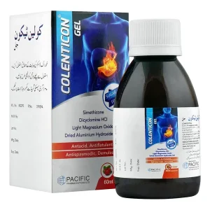 Colenticon Gel 60ml bottle antacid antiflatulent skin gel