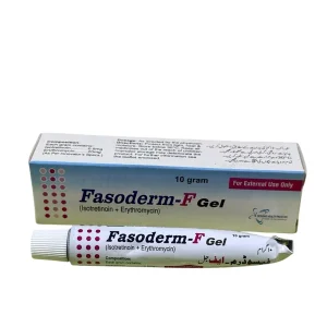 Fasoderm F Gel 10g topical acne treatment skin gel tube