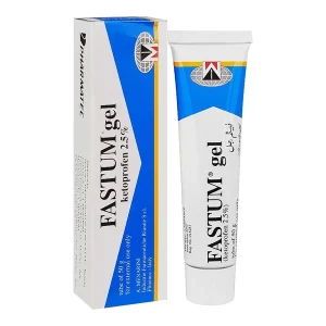Yhe image show that Fastum 2.5% gel