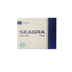 the image show that Seagra Tablets 50mg pack of 4 tablet