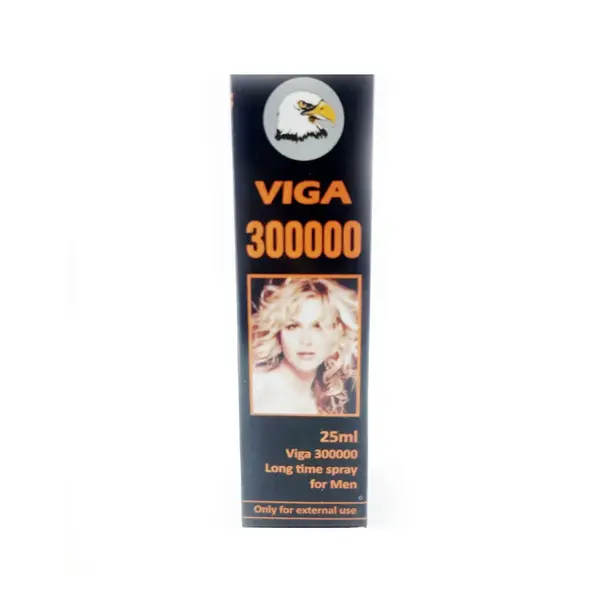 Viga 300000 Spray 25m, Delay Spray for Men bottle designed for stamina and performance.