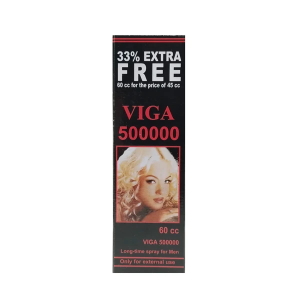 Viga 500000 Spray 60CC (33% Extra Safe) for Men – 60CC Bottle