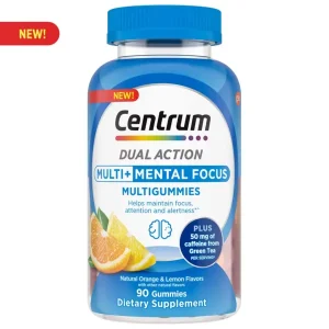 Centrum MultiGummies Multi + Mental Focus – Brain Support Gummies