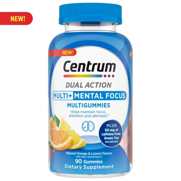 Centrum MultiGummies Multi + Mental Focus – Brain Support Gummies