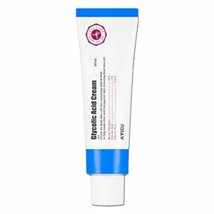Glycolic Acid Cream tube 50ml - dead skin cell exfoliating cream with AHA, BHA, kojic acid and salicylic acid for skin renewal