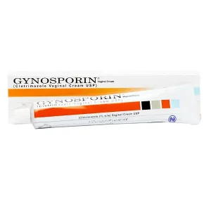 Gynosporin Vaginal Cream tube and packaging - Clotrimazole 2% antifungal medication for vaginal yeast infections