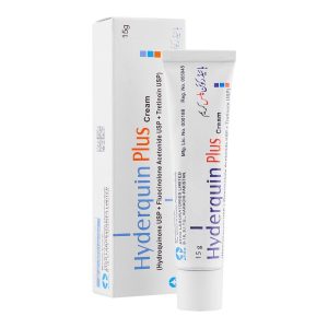 Hyderquin Plus Cream 15g tube with box - Hydroquinone USP Fluocinolone Acetonide USP Tretinoin USP depigmenting cream
