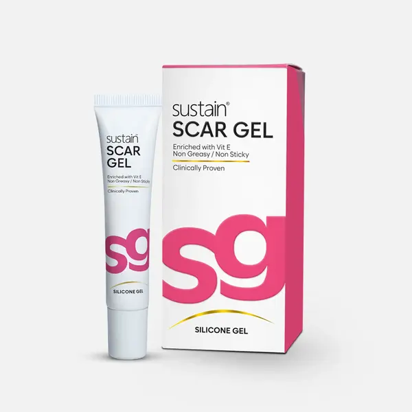 Sustain Scar Gel 15g silicone scar reduction gel