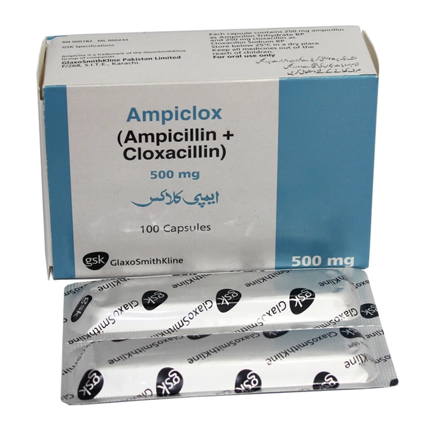Ampiclox 500mg Capsules – Ampicillin & Cloxacillin Antibiotic