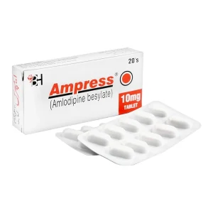 Ampress 10mg Tablet – Amlodipine for Hypertension & Angina Relief