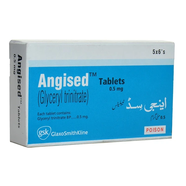 Angised 0.5mg Tablets – Quick Angina Pain Relief with Glyceryl Trinitrate