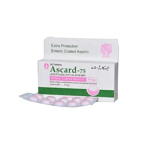 Ascard 75mg Tablets – Heart Attack & Stroke Prevention Medicine