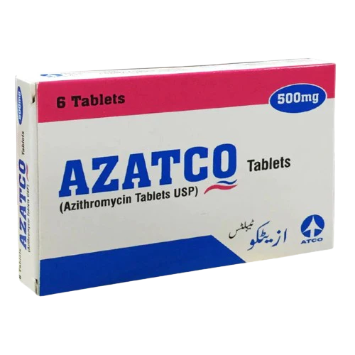 Azatco Tablets 500mg – Azithromycin antibiotic by ATCO Laboratories