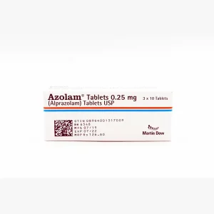 Azolam 0.25mg Tablets – Anxiety, Panic Disorder & Insomnia Relief