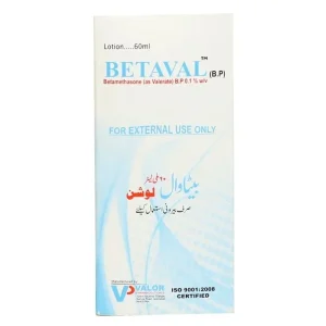 Betaval Lotion 60ml – Corticosteroid lotion for eczema, psoriasis, and dermatitis