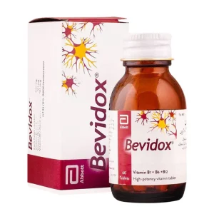 Bevidox Tablets for vitamin B6 and B12 supplementation.