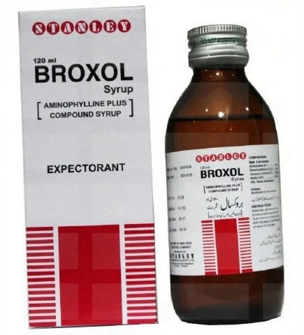 Broxol Syrup 120ml – Cough & Bronchial Relief with Aminophylline by Stanley Pharmaceuticals