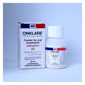 Cinklare Suspension 30ml (200mg/5ml) – Cefixime antibiotic by AGP Pharma