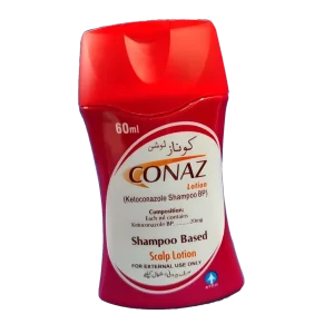 Conaz Lotion 60ml – Ketoconazole-based antifungal for dandruff and fungal skin care