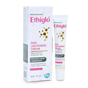 Ethiglo Skin Lightening Cream 30 g – brightening formula for reducing dark spots and pigmentation