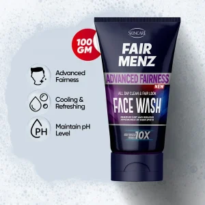Fair Menz Advance Fairness Face Wash 10X Formula tube for men’s skincare