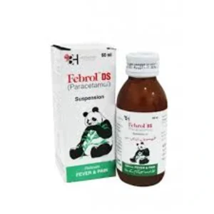 Febrol DS 60ml bottle – extra strength paracetamol suspension for kids