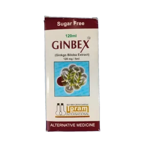 Ginbex Syrup 120mg/5ml – Ginkgo Biloba for Memory and Circulation