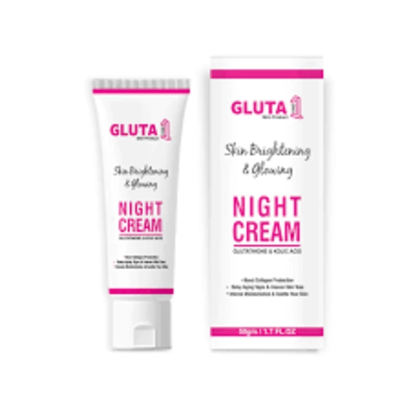 Gluta One Skin Whitening Cream – glutathione, alpha arbutin, kojic acid brightening formula