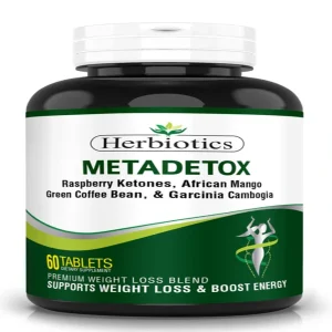 Herbiotics Metadetox Tablets for body detox and cleansing.