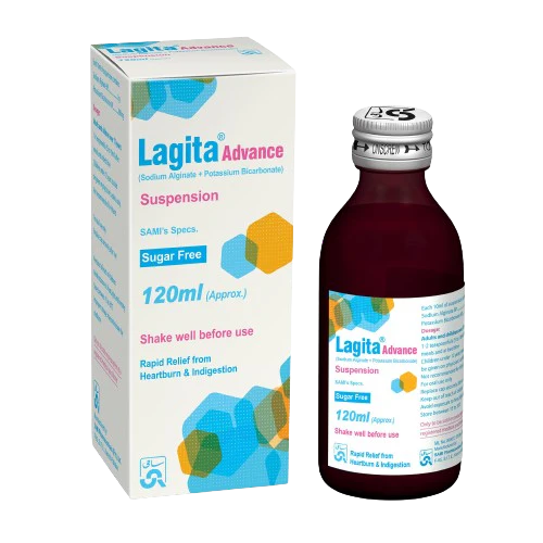Lagita Advance Syrup 150ml bottle for acidity and gas relief