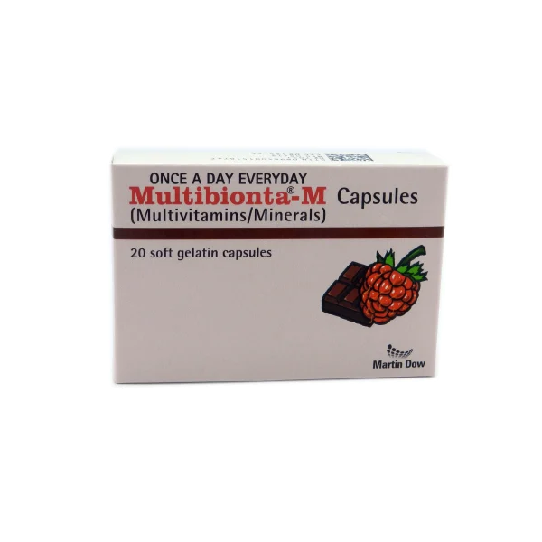 Multibionta-M Capsules pack – multivitamins with probiotics for health and energy
