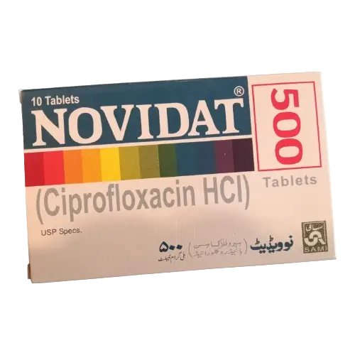 Novidat Tablets 500mg – Ciprofloxacin Antibiotic for Severe Infections