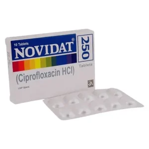 Novidat Tablets 250mg – Ciprofloxacin Antibiotic for Bacterial Infections