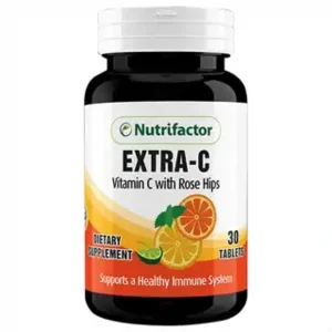 Nutrifactor Extra-C Tablets bottle – high potency vitamin C supplement