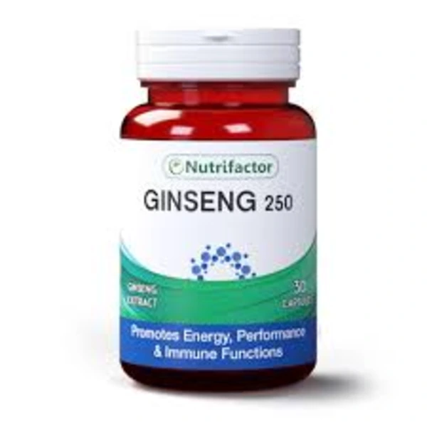 Nutrifactor Ginseng Tablets 250mg for energy, stamina, and mental focus