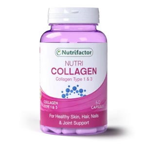 Nutrifactor Nutri Collagen Capsules bottle – for skin, joints, and anti-aging
