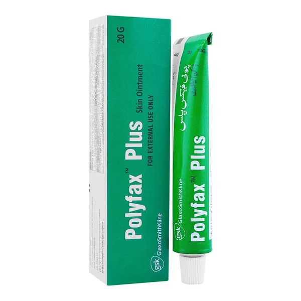 Polyfax Plus Ointment 20g – Antibiotic and pain-relieving cream with Polymyxin, Bacitracin, and Lignocaine by GSK