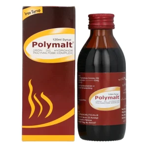 Polymalt Syrup 120ml bottle – iron and vitamin supplement for anemia