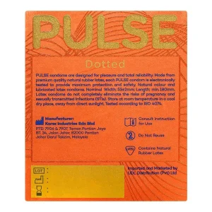 Pulse Dotted Condoms 3 pcs pack