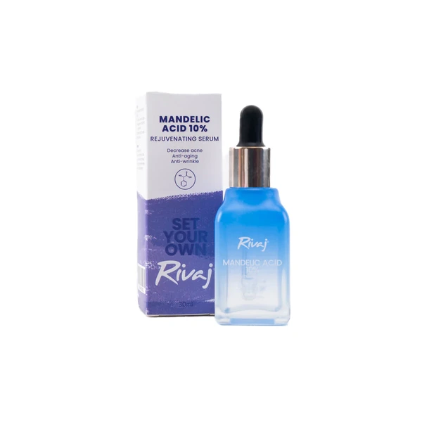 Rivaj Rejuvenating Mandelic Acid 10% Face Serum 30 ML – gentle exfoliating serum for brighter skin