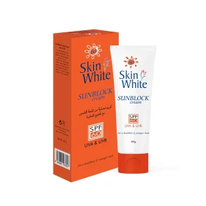 Skin White Sun Block Cream tube with UVA & UVB protection