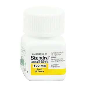 Stendra 100mg tablets pack for erectile support